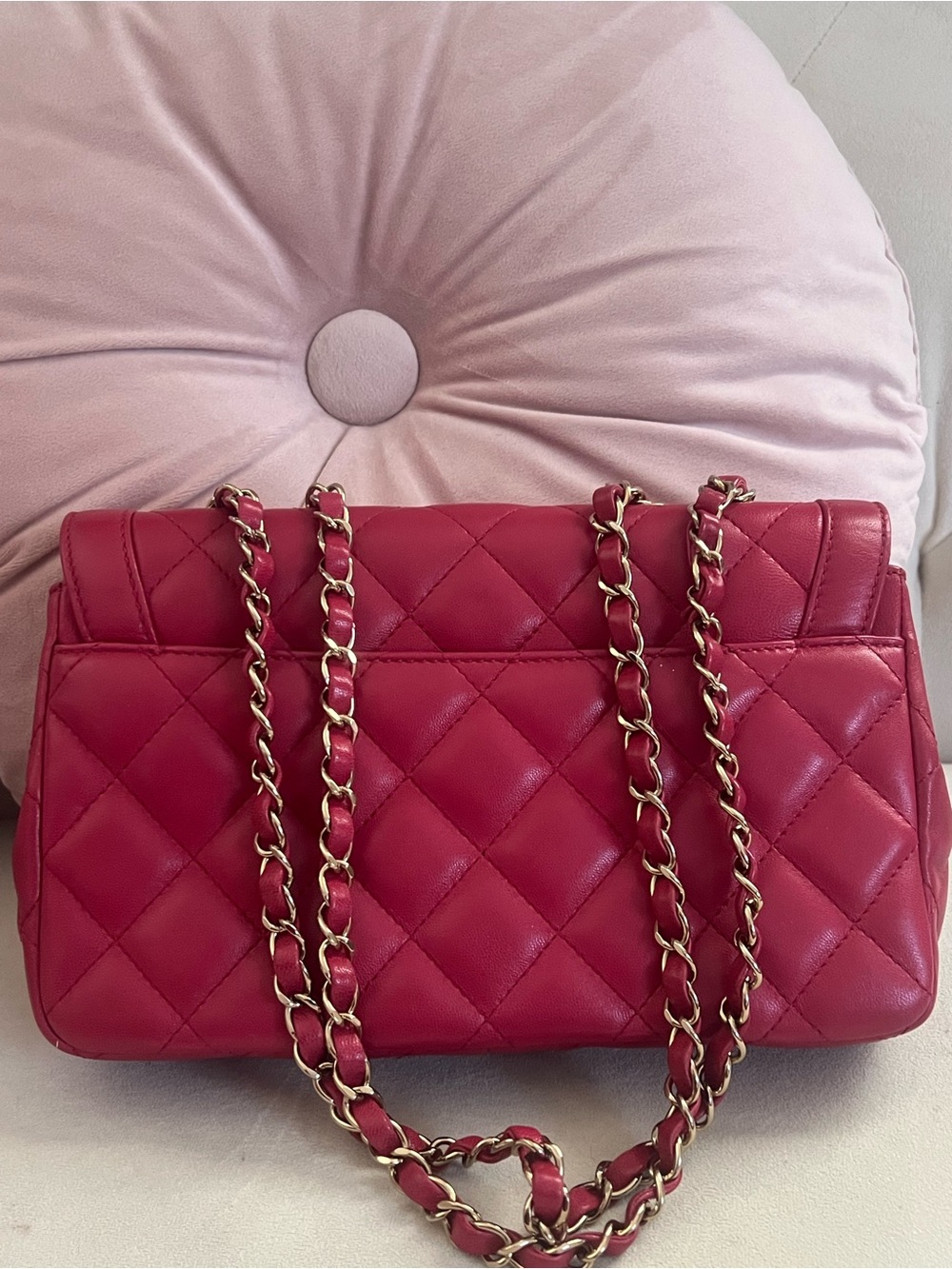 Chanel Quilted Lambskin Hot Pink/ Fuchsia GHW - Picture 4 of 7